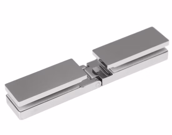 Hot Sale Glass Door Accessories Stainless Steel 304 Mirror Finish Glass to Glass Shower Hinge