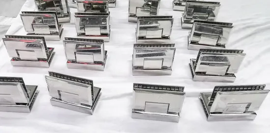 Hot Sale Glass Door Accessories Stainless Steel 304 Mirror Finish Glass to Glass Shower Hinge