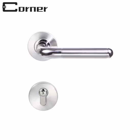 Базовая настройка Ручка дверного рычага спальни для деревянной двери Нержавеющая сталь 304 Современные внутренние дверные ручки Дверная ручка из атласного черного золота