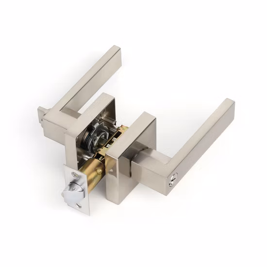 Мебель из европейского цинка в американском стиле или черная дверная ручка Фурнитура для замка из нержавеющей стали En1906: 2012 Образец ручки рычага проходной двери на заказ